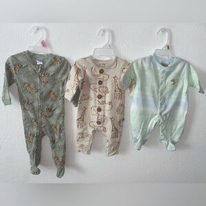 Baby boy sleeper bundle of 3
